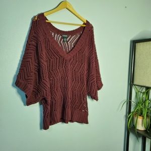 Lane Bryant Crochet V Neck Sweater 14-20 Bundle
